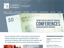 Tablet Screenshot of currencyresearch.com